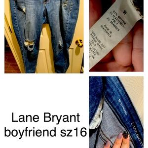 Lane Bryant boyfriend jeans Sz16